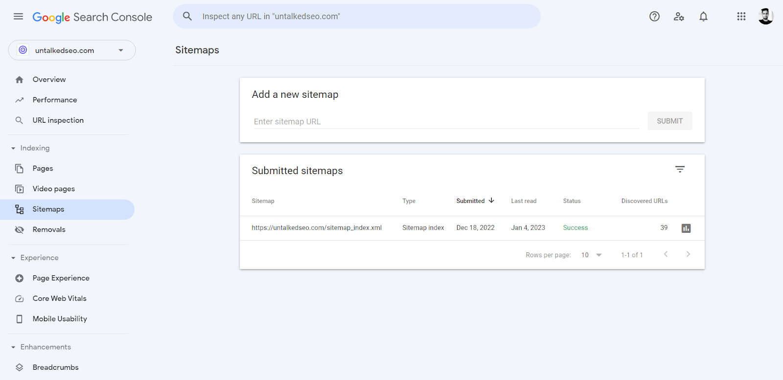 submit your sitemap to GSC